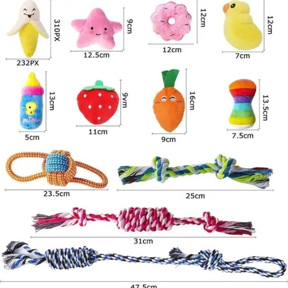 12 Pack Puppy Toys for Small Dogs - Picture 2 of 2